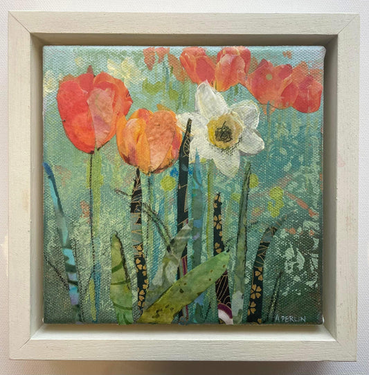 Beginners Brusho Spring Flowers card making workshop or short course