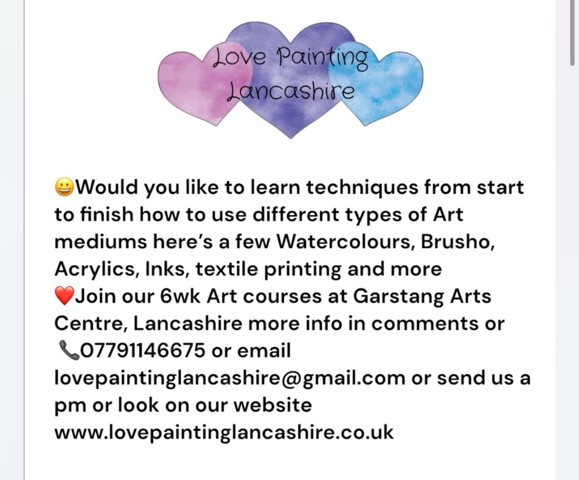 Beginners Art Classes, Course 6 weeks Dates