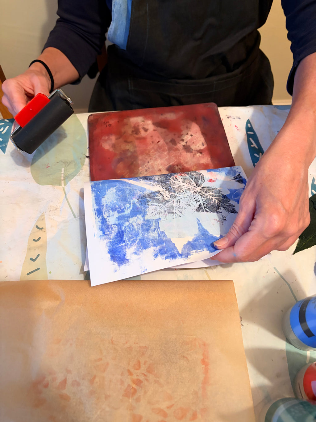 Geli plate printing Workshop