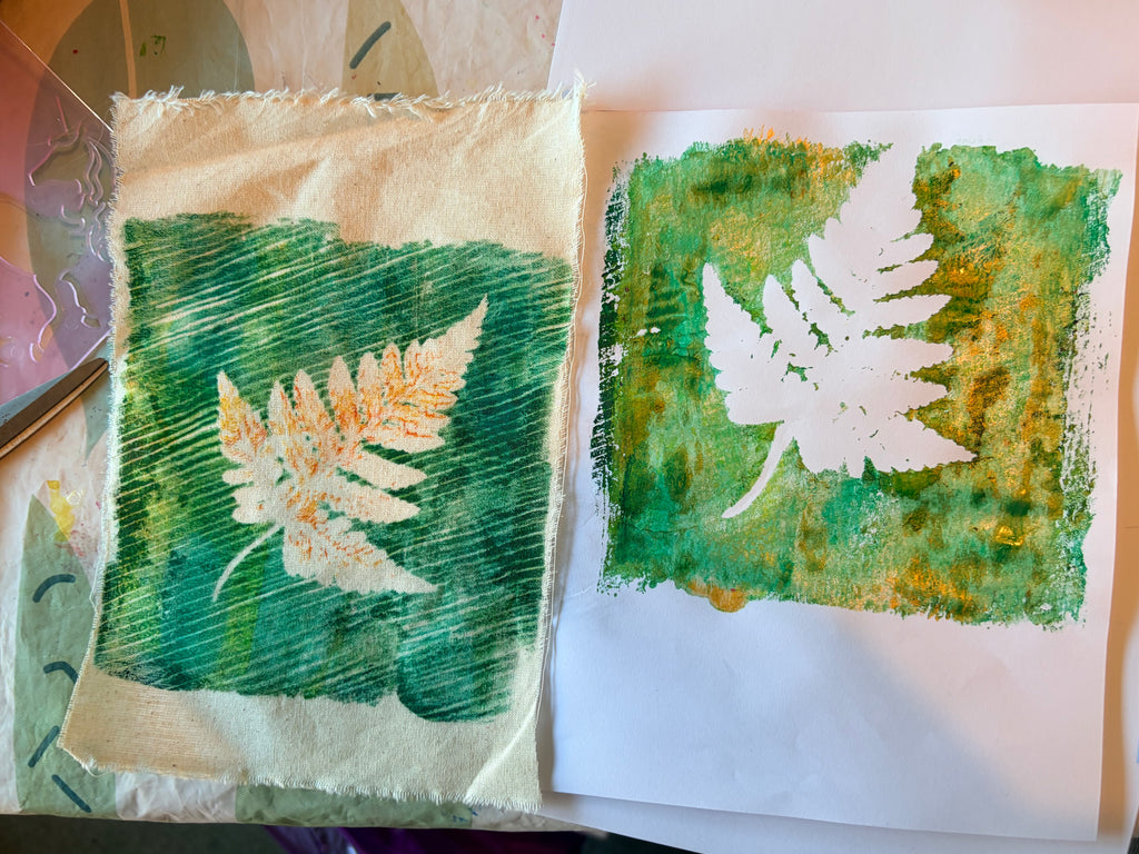 Geli plate printing Workshop