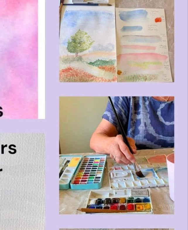 Mindful Summer Beginners watercolour Course/Workshop Dates & Times