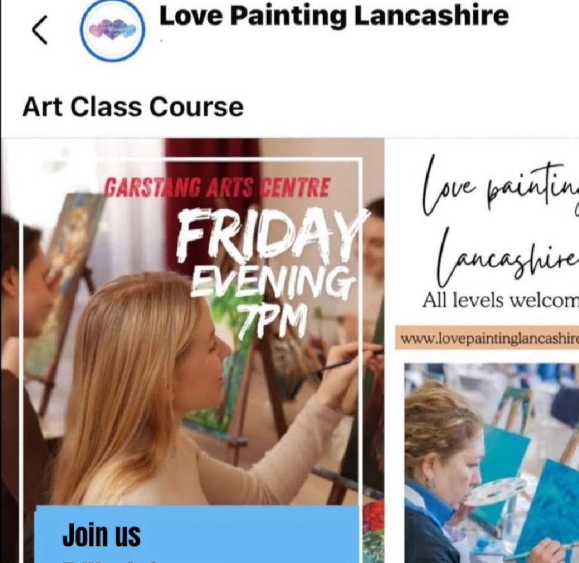 4 session Art Course Garstang, Start Date 10/01/25 Sat 10th Jan 5pm