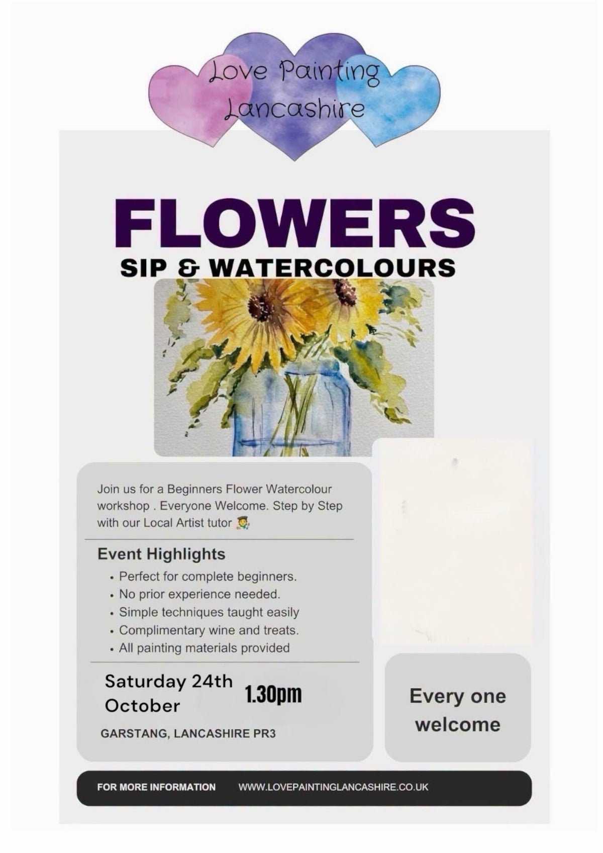 Mindful Winter Beginners watercolour Course/Workshop