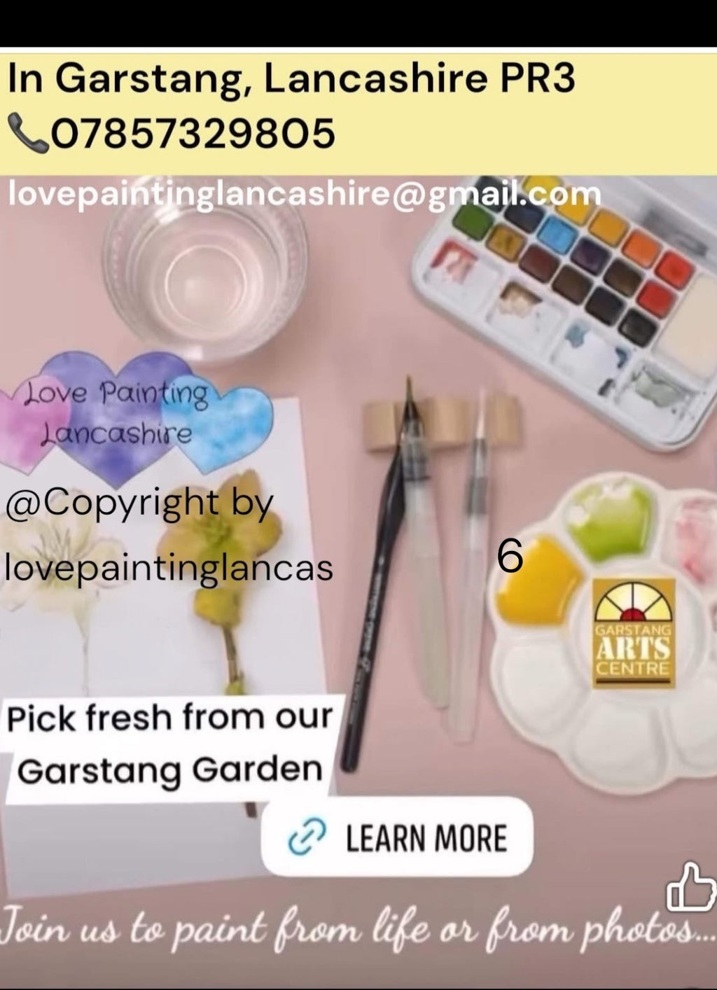 Watercolours and brusho