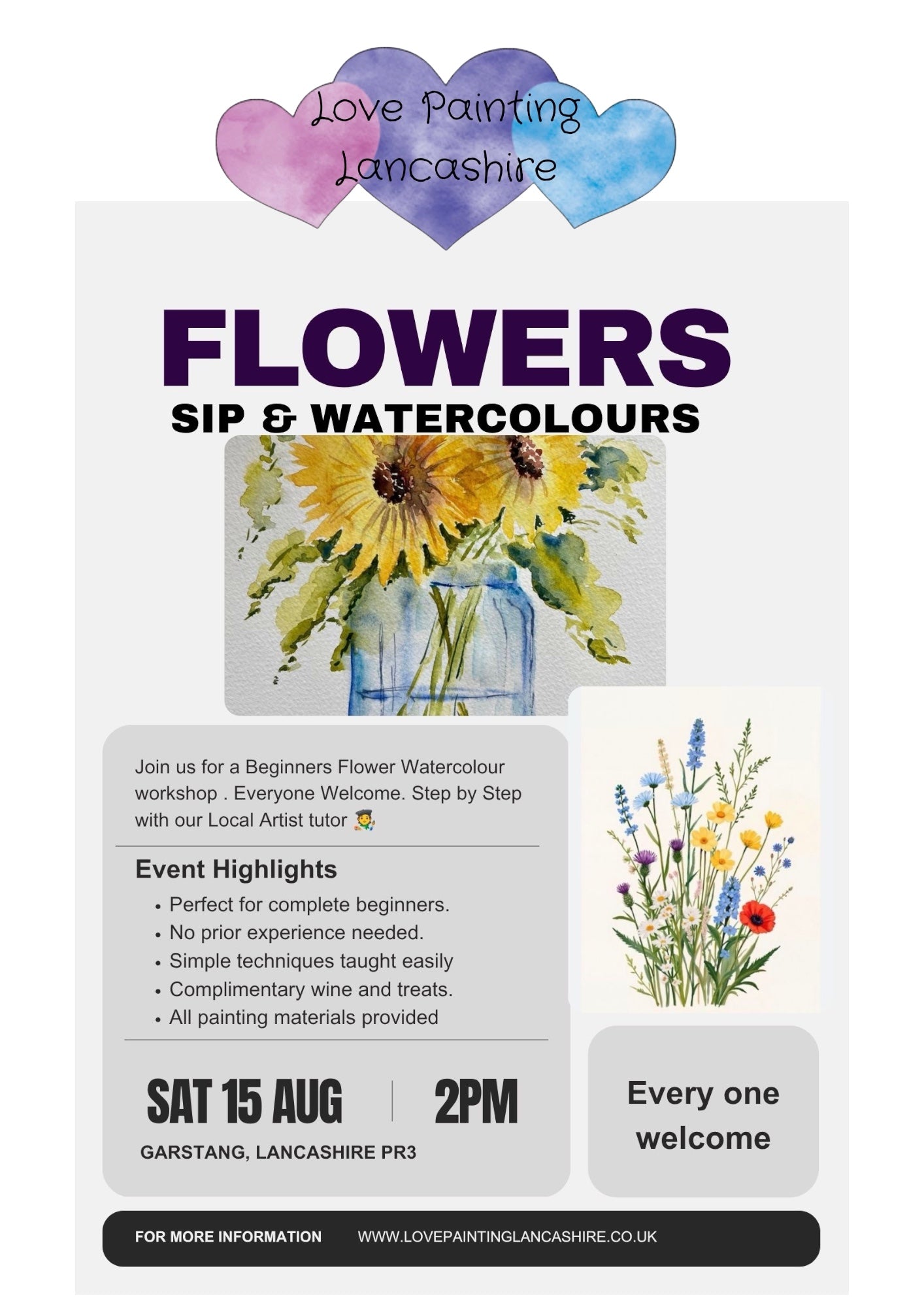Sip and Watercolours in Garstang